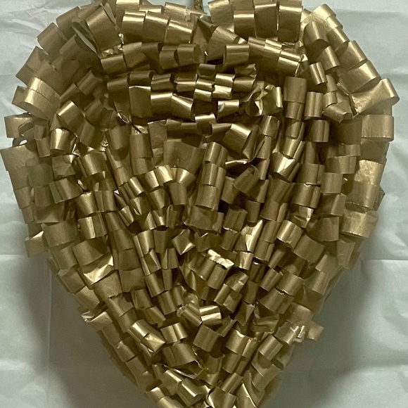Custom Made Piñata Other - Gold Heart Pinata 15 x 12 x 6